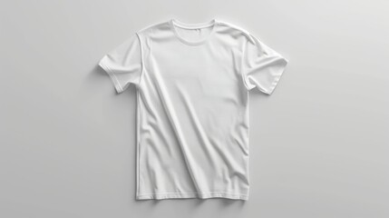 Minimalist White T-Shirt in Left Lighting Generative AI