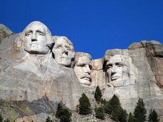 Iconic View of Mount Rushmore National Monument in South Dakota USA