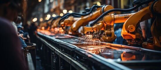 Fototapeta premium Robotics Industry Engineering Robot Arm