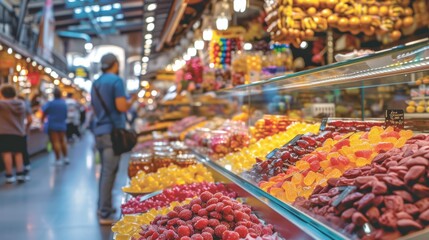 a store filled with lots of different types of fruits and veggies in a store filled with lots of different types of fruits and veggies.