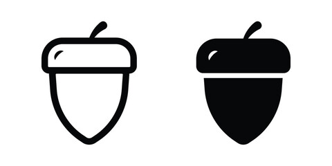 Acorn icon. App sign. flat illustration of vector icon