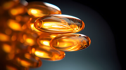 Yellow fish oil, advertising shoot