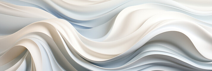 abstract white wavy background. generative ai
