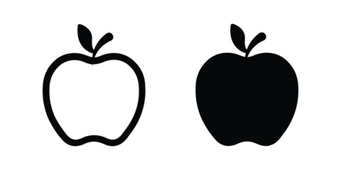 Apple icon. flat illustration of vector icon
