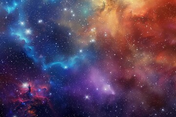 Expansive starfield filling the night sky A breathtaking view of the universe's vastness. astronomy Space exploration theme