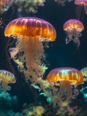 Méduse sous marine