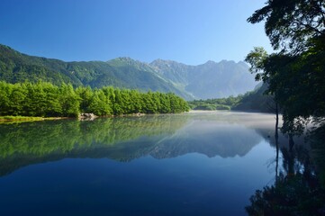 Fototapeta na wymiar 上高地　大正池の夏景色　