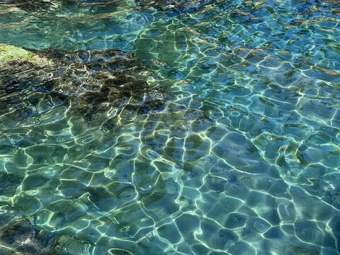 Sea water blue clear paradise lagoon aqua.
