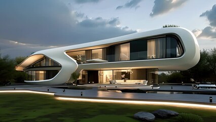 Prepare to be impressed by this revolutionary house designed with a flawless integration of advanced technology and architectural excellence.