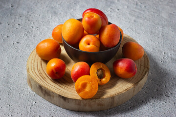 Apricots in harmony: a vibrant composition of warm colors