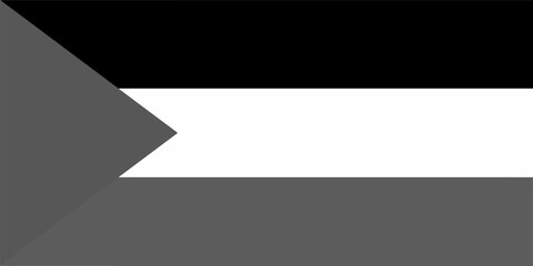 Palestine flag original black and white - obrazy, fototapety, plakaty