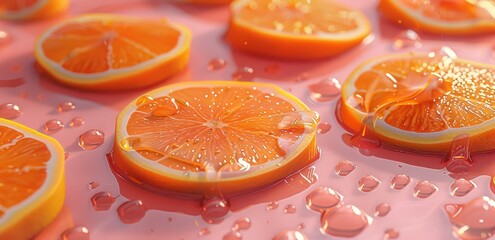 orange slices and orange slices wallpaper