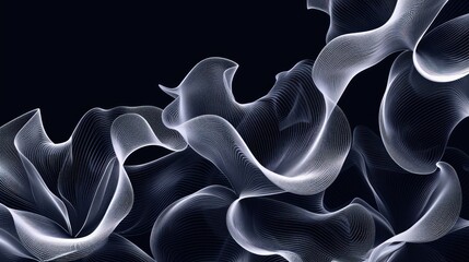 a black background with white swirls and a black background with white swirls and a black background with white swirls.