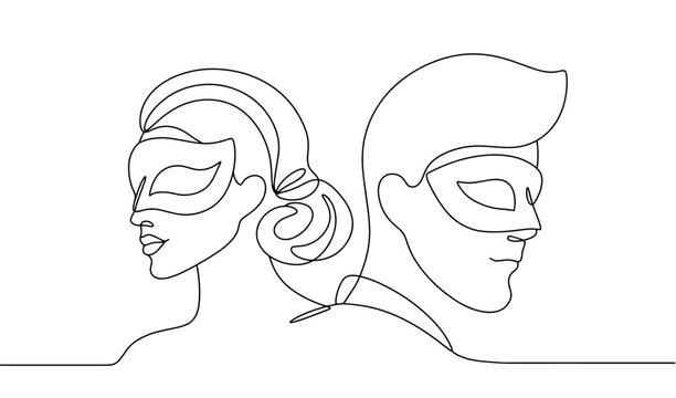 recommend clip art: Theater. Carnival. Man. Woman. Mask