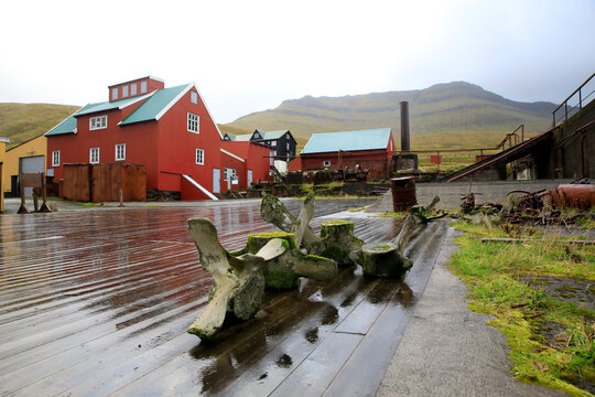 Former whaling station at the Faroe islands