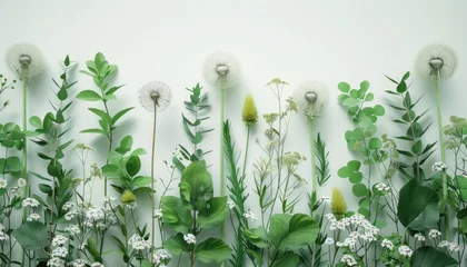 Foto op Plexiglas the medicinal properties of dandelion © olegganko