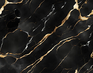 Computer image of black palette marbled with gold and white
