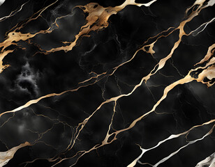Computer image of black palette marbled with gold