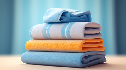 Towel background with space for text, copy space