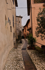 A street in the village of Trevi.