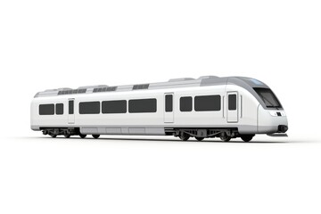 Passenger car on a white background  side view