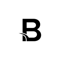 B letter vector logo abstract