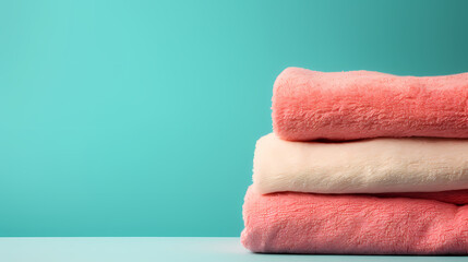 A stack of clean towels