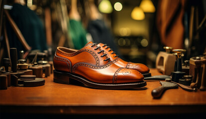 International Shoemaker's Day. Luxurious leather shoes.