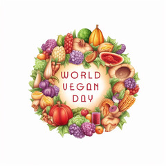 World Vegan Day. World Vegetarian Day.