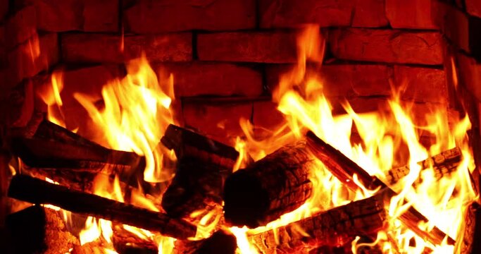 Cracking Logs: Embers of Comfort
