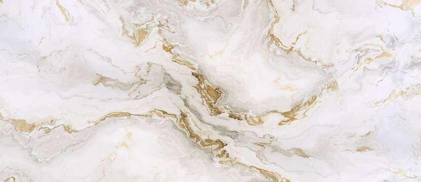 White marble pattern with gold inclusions