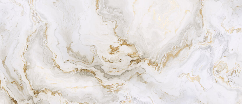 White marble pattern with gold inclusions