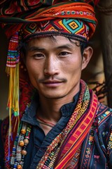 Obraz premium human face with Asian features that represent a tradition, a culture, an origin or a time travel