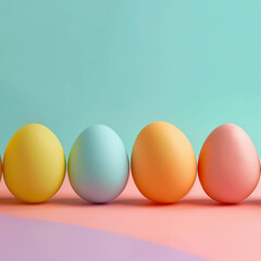 Colorful Easter Eggs Background – Festive Spring Holiday Decoration