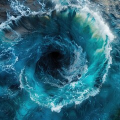a large wave in the ocean