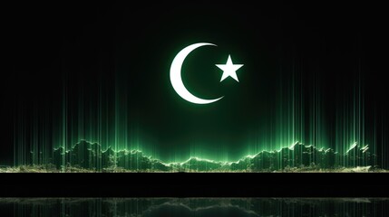 Pakistan day: celebrating unity, freedom, and heritage in a symphony of green and white, honoring the nation's journey towards independence and prosperity on this historic occasion.
