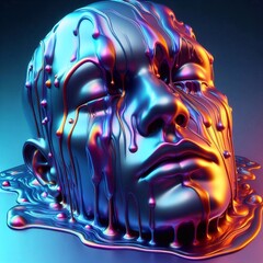 abstract 3d face