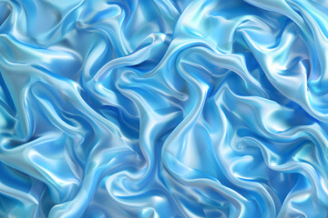 Obraz premium background in the form of blue silk or satin luxury fabric, blue silk illustration