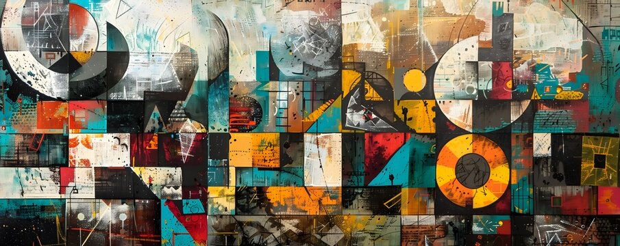 Cubist Landscapes of Apocalyptic Worlds Abstract and Thought-Provoking