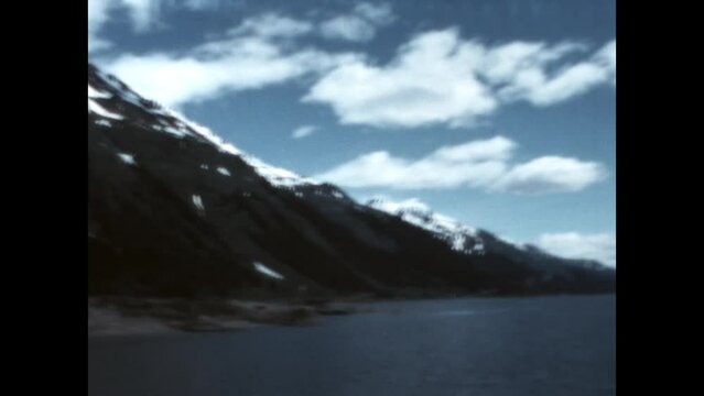 Gastineau Channel 1974 - Looking southeast down Gastineau Channel from the deck of a ship leaving Juneau, Alaska in 1974. 