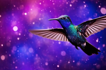 Obraz premium a hummingbird flying in the sky