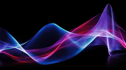 Printed kitchen splashbacks Fractal waves a colorful waves of light