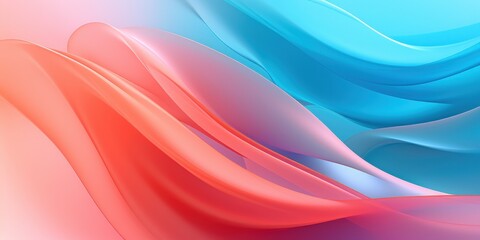 a blue and pink wavy lines