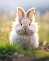 Obraz premium a rabbit in the grass