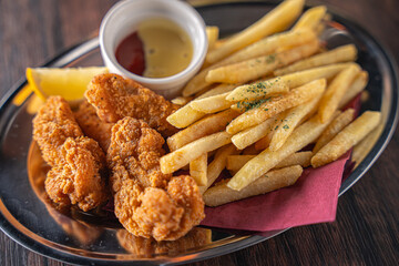 揚げ物　パーティー　楽しい