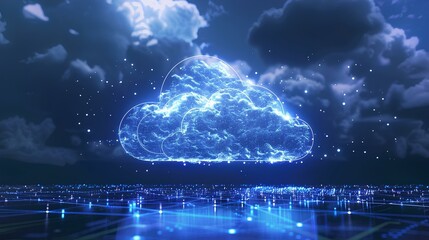 A featured image for a blog post about migrating legacy business applications to a private cloud. generative AI