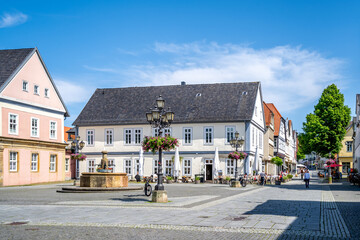 Marktplatz, Bueckeburg, Niedersachsen, Deutschland 