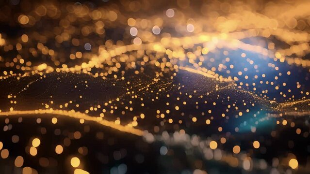 An abstract digital landscape consisting of interconnected nodes and lines representing the correlation between different asset classes in a modern portfolio. The nodes are