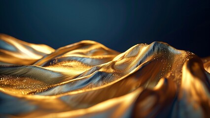 Black and Gold Abstract Background Ai Generative
