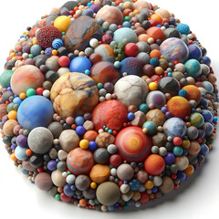 Fototapeta premium Colorful Sprinkles on a White Background